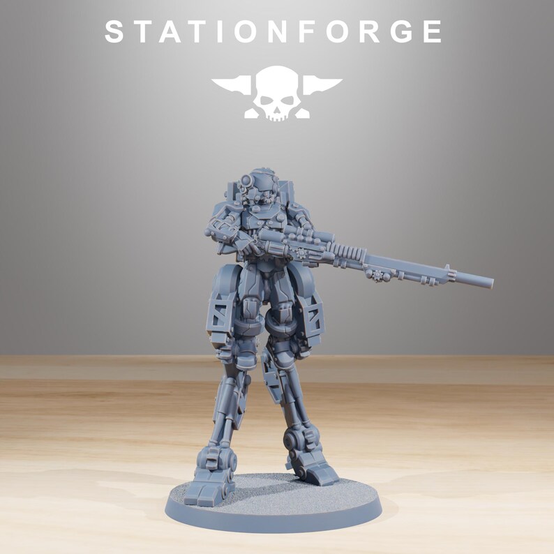 Scavenger Wayfarer Part 1 | Station Forge 16k Resin Miniatures | 28mm 32mm Tabletop Wargaming | Unpainted image 4
