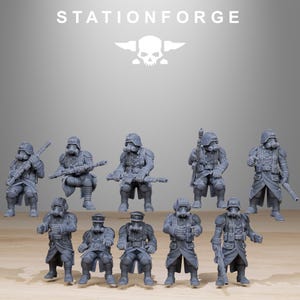 Helicóptero Grimguard / Station Forge 16k Miniaturas de resina / 28 mm 32 mm Juegos de guerra de mesa / Sin pintar imagen 7