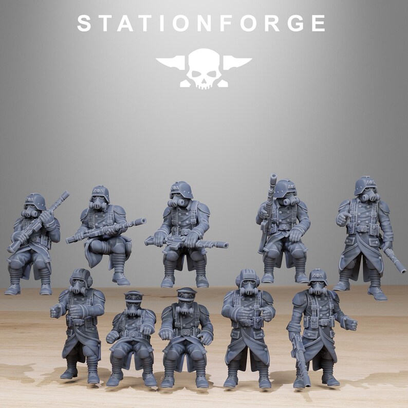 Helicóptero Grimguard / Station Forge 16k Miniaturas de resina / 28 mm 32 mm Juegos de guerra de mesa / Sin pintar imagen 7