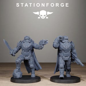 Vaskar Heavy Squad | Station Forge 16k Resin Miniatures | 28mm 32mm Tabletop Wargaming | Unpainted image 5