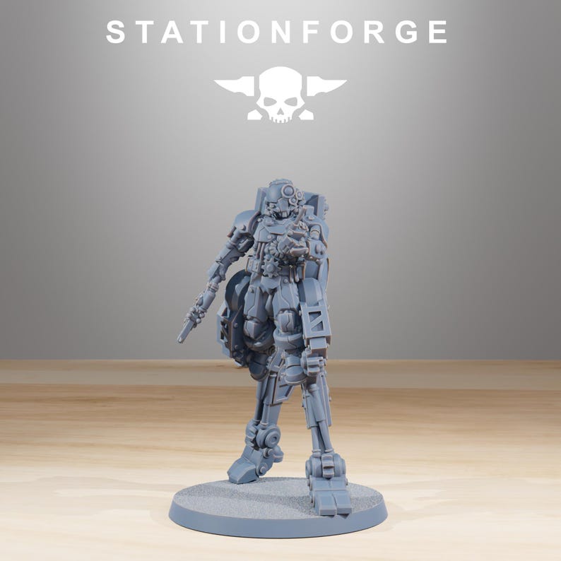 Scavenger Wayfarer Part 1 | Station Forge 16k Resin Miniatures | 28mm 32mm Tabletop Wargaming | Unpainted image 6