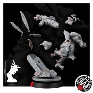 Coalition Hornets Striketeam Specialists | 16k Resin Miniatures | 28mm 32mm Tabletop Wargaming | Unpainted image 11