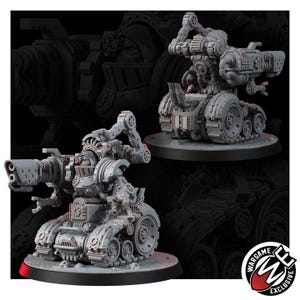 Mechanist Crawl Breakers | 16k Resin Miniatures | 28 mm 32 mm Tabletop Wargaming | Ongeverfd afbeelding 6
