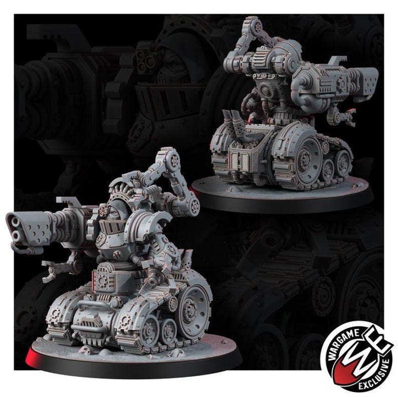 Mechanist Crawl Breakers | 16k Resin Miniatures | 28 mm 32 mm Tabletop Wargaming | Ongeverfd afbeelding 6