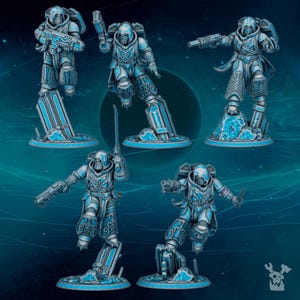 Scylla - Assault Brothers Squad Kit - 16k Resin - DakkaDakka - Knights / Space Warriors / Bitz / Tabletop / Grimdark image 4