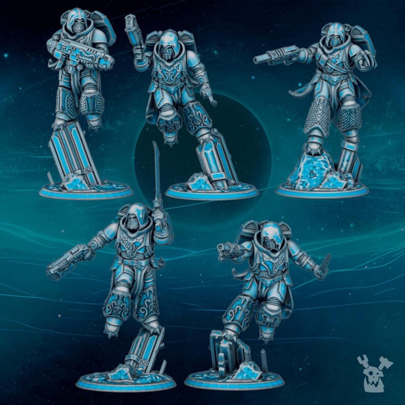 Scylla - Assault Brothers Squad Kit - 16k Resin - DakkaDakka - Knights / Space Warriors / Bitz / Tabletop / Grimdark image 4