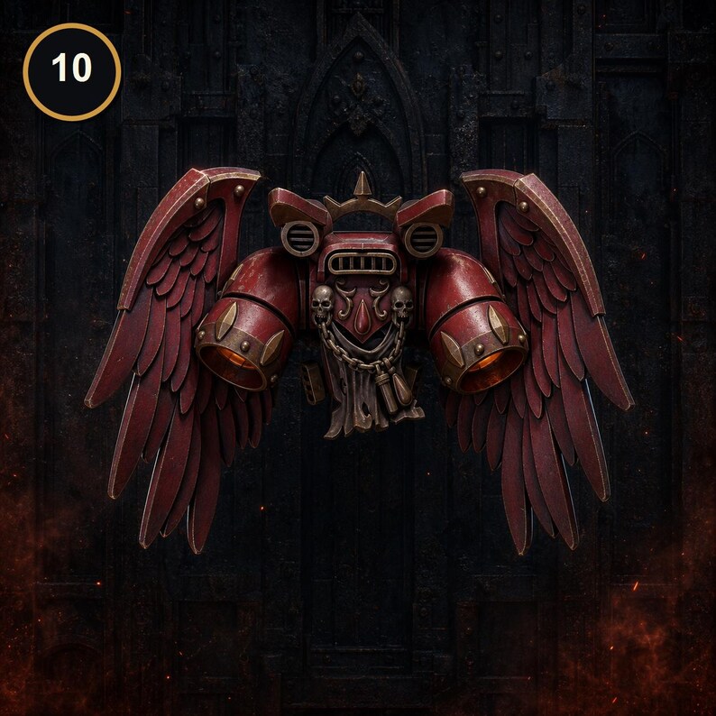 Senhores Carmesins - Mochilas a Jato Aladas #2 - Resina 16k - GreyTide Studio - Sangue / Guerreiros Espaciais / Peças / Jogos de Mesa / Jogos de Guerra / Sombrio imagem 8