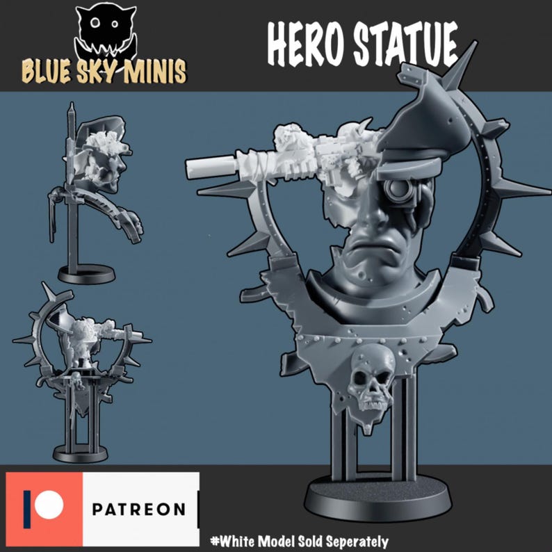 Statua di eroe orco, scenario orco - Resina 16k - Orchi / Giochi da tavolo / Wargaming / Grimdark immagine 2