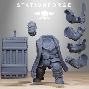 Grimguard Mutantstein | Station Forge 16k Resin Miniatures | 28mm 32mm Tabletop Wargaming | Unpainted image 5
