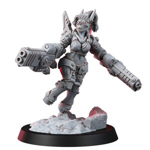 Coalition Shadowmoon Comander | 16k Resin Miniatures | 28mm 32mm Tabletop Wargaming | Unpainted image 4