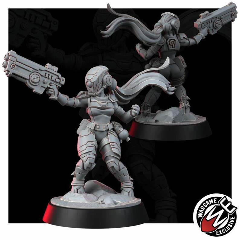 Coalition Trailseekers T1 | 16k hartsminiatyrer | 28 mm 32 mm bordsspel | Omålad bild 6