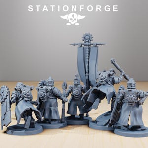 Scavenger Legio | Station Forge 16k Resin Miniatures | 28mm 32mm Tabletop Wargaming | Unpainted image 3
