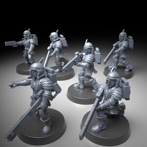 Coalition Human Helpers | 16k Resin Miniatures | 28mm 32mm Tabletop Wargaming | Unpainted image 3