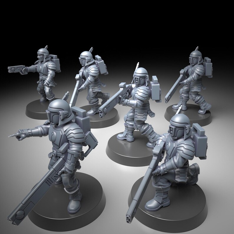 Coalition Human Helpers | 16k Resin Miniatures | 28mm 32mm Tabletop Wargaming | Unpainted image 3