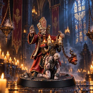 Space Knights Inquisitor Redemptor | Miniatury z żywicy 16k | 28 mm 32 mm Gry bitewne | Niepomalowane zdjęcie 1