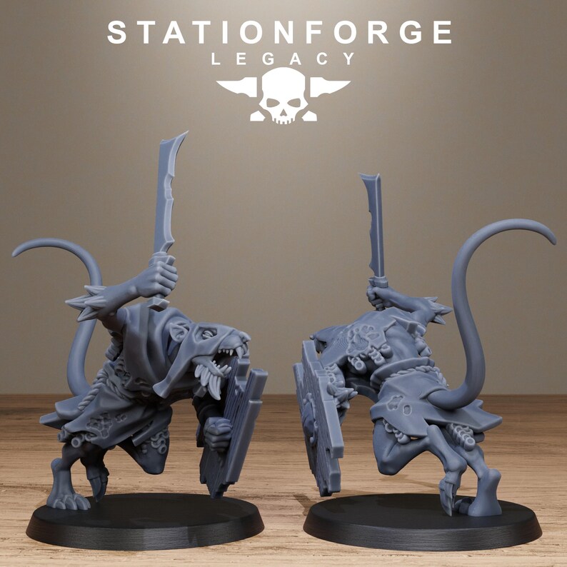 Legacy Rotfang Melee Infantry | Station Forge 16k Resin Miniatures | 28mm 32mm Tabletop Wargaming | Unpainted image 5