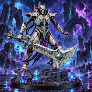 Nekrocyborg-Leerenkoloss | 16k Resin-Miniaturen | 28 mm/32 mm Tabletop-Wargaming | Unbemalt Bild 2