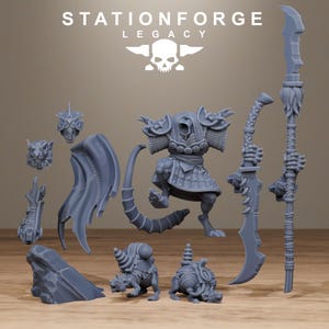 Legacy Rotfang Master / Station Forge Miniature in resina 16k / 28 mm 32 mm Wargaming da tavolo / Non dipinte immagine 10