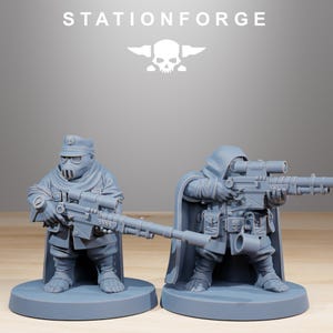 GrimGuardSkulldarts | Station Forge 16k Resin Miniatures | 28mm 32mm Tabletop Wargaming | Unpainted image 7