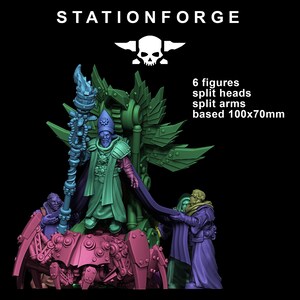 Scavenger Priest | Station Forge 16k Resin Miniatures | 28mm 32mm Tabletop Wargaming | Unpainted image 7