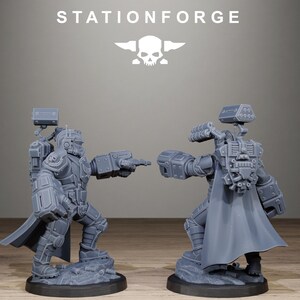 Vaskar Heavy Squad | Station Forge 16k Resin Miniatures | 28mm 32mm Tabletop Wargaming | Unpainted image 4