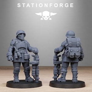 Freeguard Builder Kit | Station Forge 16k Resin Miniatures | 28mm 32mm Tabletop Wargaming | Unpainted image 6