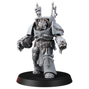 Crimson Butchers Heavy Guard Exo-Armour | 16k Resin Miniatures | 28mm 32mm Tabletop Wargaming | Unpainted 画像 6