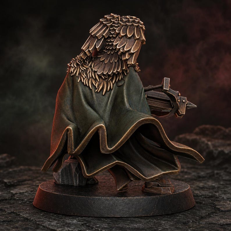 Blackhide Tribe Archer | 16k Resin Miniatures | 28mm 32mm Tabletop Wargaming | Unpainted image 3
