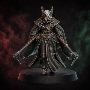 Blackhide Tribe Duelist | 16k Resin Miniatures | 28mm 32mm Tabletop Wargaming | Unpainted image 1