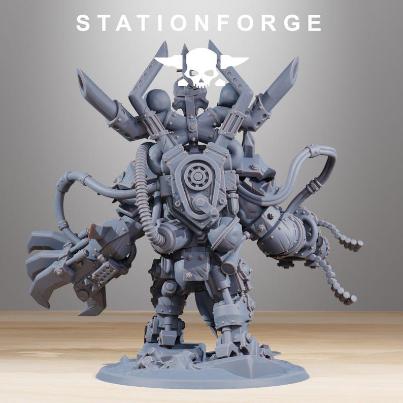 Orks Orkaz Troll Boss | Station Forge 16k Resin Miniatures | 28mm 32mm Tabletop Wargaming | Unpainted image 3