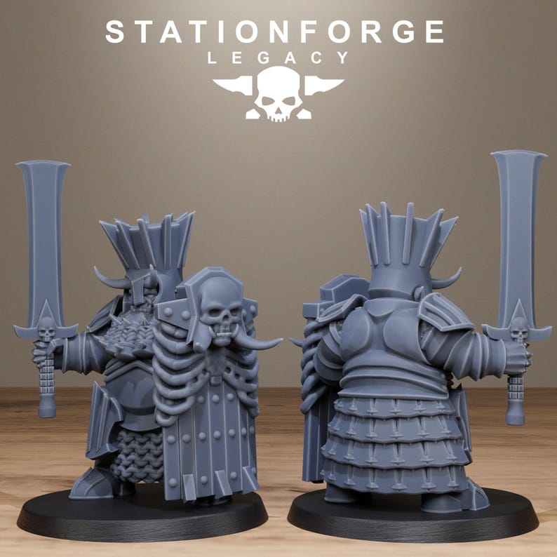Legacy Chaosvale Infantry | Station Forge 16k Resin Miniatures | 28mm 32mm Tabletop Wargaming | Unpainted image 10