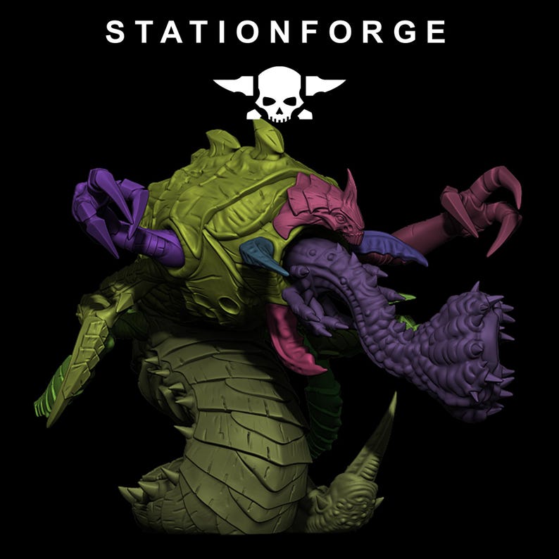 Xenarid Sentinel | Station Forge 16k Resin Miniatures | 28mm 32mm Tabletop Wargaming | Unpainted image 8