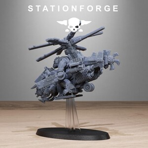 Orks Orkaz Kopters | Station Forge 16k Resin Miniatures | 28mm 32mm Tabletop Wargaming | Unpainted image 6