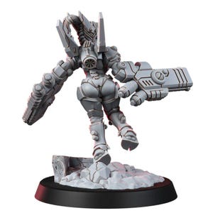 Coalition Shadowmoon Comander | 16k Resin Miniatures | 28mm 32mm Tabletop Wargaming | Unpainted image 5