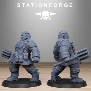 Freiwächter-Mutantenschwestern | Station Forge 16k Resinminiaturen | 28 mm/32 mm Tabletop-Wargaming | Unbemalt Bild 3