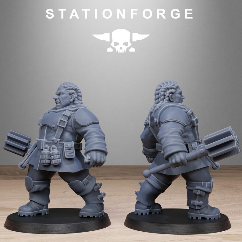 Freiwächter-Mutantenschwestern | Station Forge 16k Resinminiaturen | 28 mm/32 mm Tabletop-Wargaming | Unbemalt Bild 3