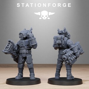 Tarion Schwere Infanterie | Station Forge 16k Resin-Miniaturen | 28 mm/32 mm Tabletop-Wargaming | Unbemalt Bild 8