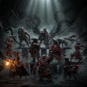 Legacy Thorncrest Witch Hunters | Station Forge 16k Resin Miniatures | 28mm 32mm Tabletop Wargaming | Unpainted 画像 1