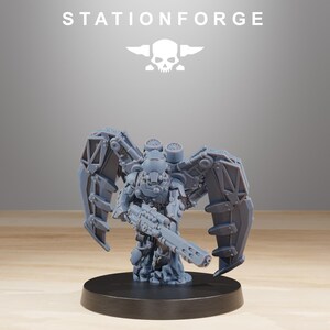 Scavenger Strikers | Station Forge 16k Resin Miniatures | 28mm 32mm Tabletop Wargaming | Unpainted image 8