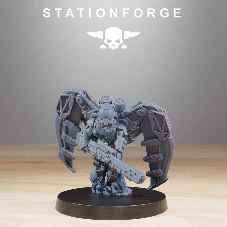 Scavenger Strikers | Station Forge 16k Resin Miniatures | 28mm 32mm Tabletop Wargaming | Unpainted image 8