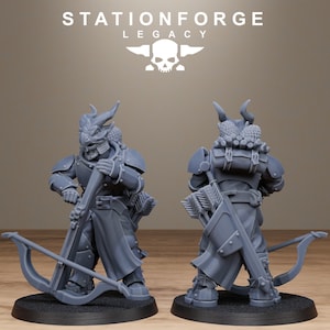Solaris Dragon Squad | Station Forge 16k Resin Miniatures | 28mm 32mm Tabletop Wargaming | Unpainted image 8