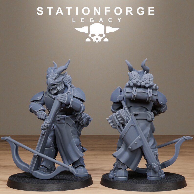 Solaris Dragon Squad | Station Forge 16k Resin Miniatures | 28mm 32mm Tabletop Wargaming | Unpainted image 8