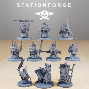 Chatarreros / Miniaturas de resina Station Forge 16k / 28 mm 32 mm Juegos de guerra de mesa / Sin pintar imagen 3