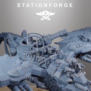 Orkaz Dragon Bomba | Station Forge 16k Resin Miniatures | 28mm 32mm Tabletop Wargaming | Unpainted image 2