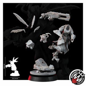 Coalition Hornets Striketeam Specialists | 16k Resin Miniatures | 28mm 32mm Tabletop Wargaming | Unpainted image 12