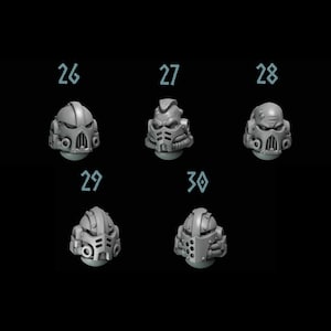 Primal Hounds - Heads #6 - 16k Resin - GreyTide Studio - Wolves / Space Warriors / Bitz / Tabletop / Wargaming / Grimdark image 2