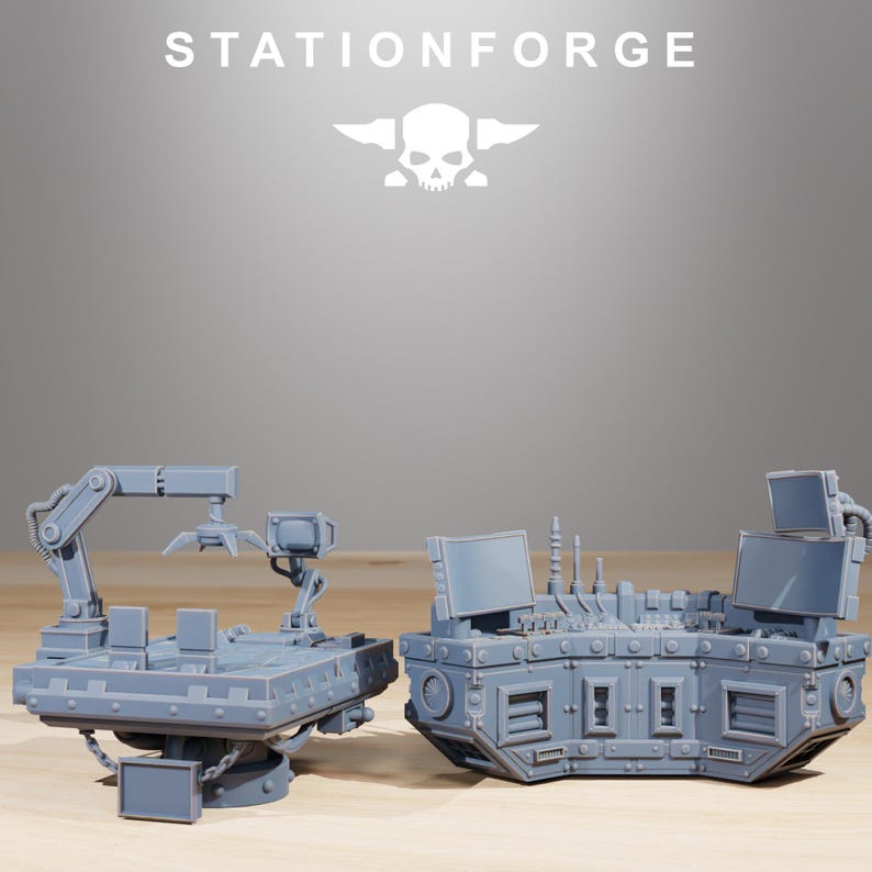 Scavenger Factory Terrain Kit | Station Forge 16k Resin Miniatures | 28mm 32mm Tabletop Wargaming | Unpainted image 5