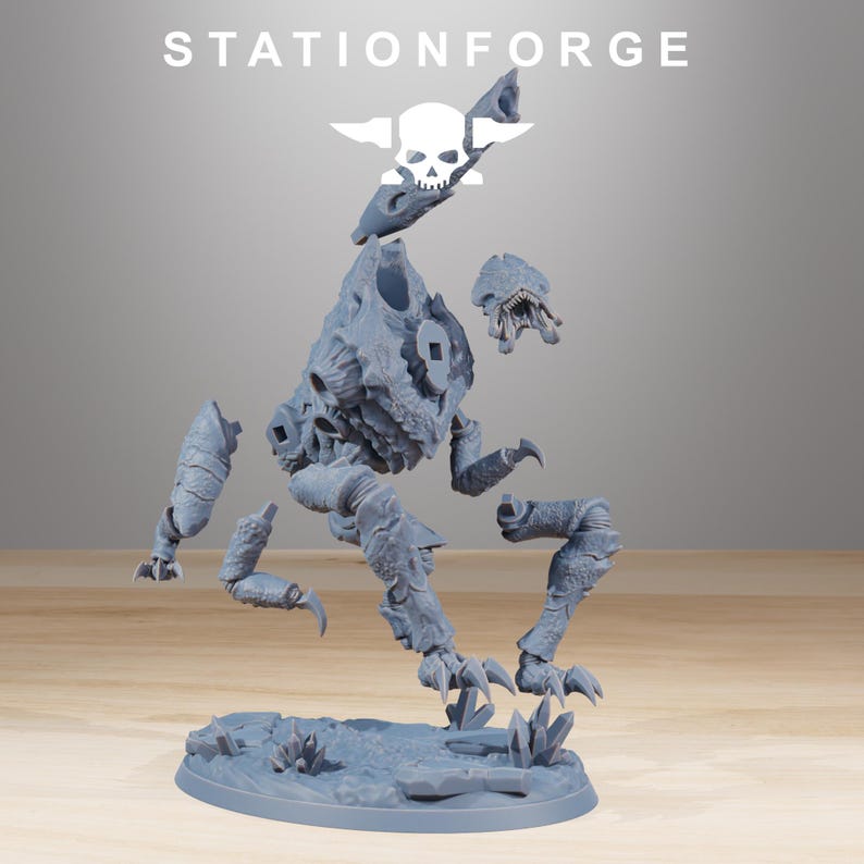 Xenarid Fluxus | Station Forge 16k Resin Miniatures | 28mm 32mm Tabletop Wargaming | Unpainted image 5