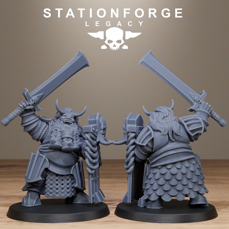 Legacy Chaosvale Infantry | Station Forge 16k Resin Miniatures | 28mm 32mm Tabletop Wargaming | Unpainted image 6