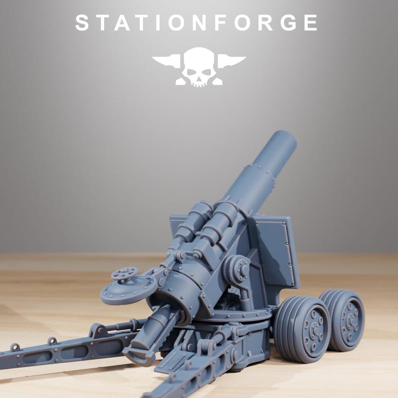 Grimguard Heavy Artillery | Station Forge 16k Resin Miniatures | 28mm 32mm Tabletop Wargaming | Unpainted image 6